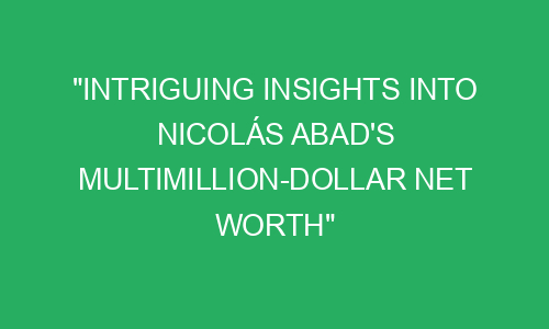 What's Iván Aguilera Net Worth Today? Insights into the Spanish Actor's Success